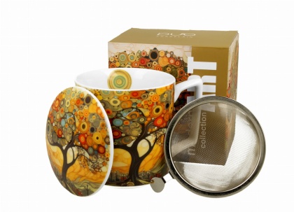 Zestaw kubek zaparzacz do herbaty modern tree prezent drzewo