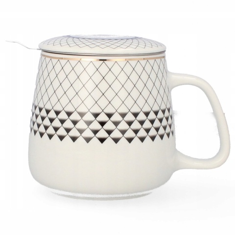 Zestaw kubek z sitkiem filtr livello na prezent geometria