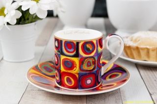 CARMANI 2 FILIŻANKI DO ESPRESSO MOCCA KANDINSKY