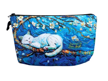 Kosmetyczka inspirowana Van Goghiem carmani kot migdałowiec