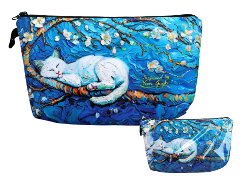 Kosmetyczka inspirowana Van Goghiem carmani kot migdałowiec