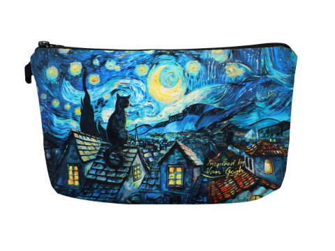 Duża kosmetyczka inspirowana V. Van Goghiem carmani kot