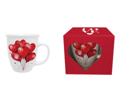 Kubek kubas do herbaty prezent na walentynki balony 1 miłość
