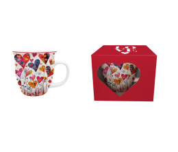 Kubas kubek do kawy prezent na walentynki kolorowe serca 1