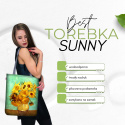 Komplet torebka kosmetyczka solo sunny słoneczniki Bertoni