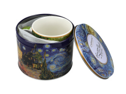 Duży kubek w puszce do herbaty Van Gogh Irysy Carmani