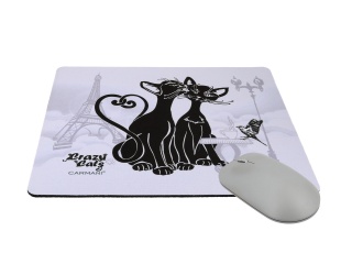 Podkładka pod mysz komputerową carmani koci świat Paryż