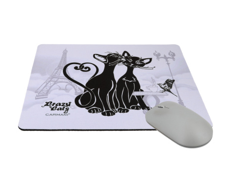 Podkładka pod mysz komputerową carmani koci świat Paryż