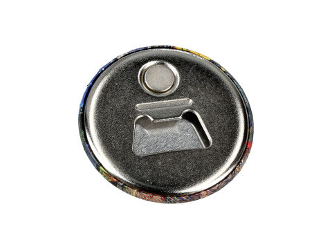 Okrągły otwieracz do butelek z magnesem Gogh Taras kawiarni