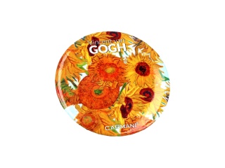 Okrągły otwieracz do butelek z magnesem Gogh Słoneczniki