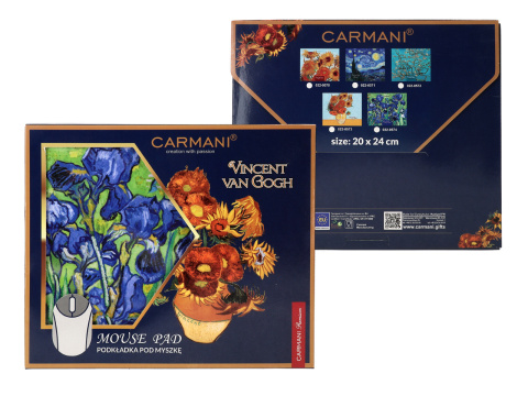 Podkładka pod mysz komputerową carmani Gogh Irysy kwiaty