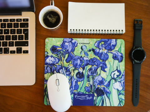 Podkładka pod mysz komputerową carmani Gogh Irysy kwiaty