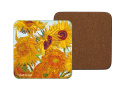 Podkładki korkowe 6 szt kubek Gogh słoneczniki carmani