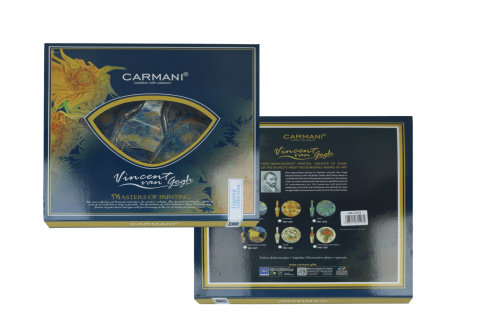 Talerz okrągły z łopatką carmani Gogh Gwiaździsta noc