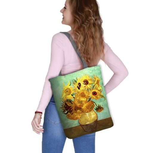 Torba na ramię shopper miejska Sunny Sunflowers Bertoni