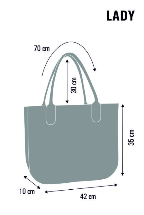 Torebka na ramię Bertoni filcowa torba Valencia lady bag