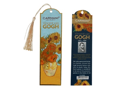 Zakładka do książki Van Gogh Słoneczniki carmani ozdobna