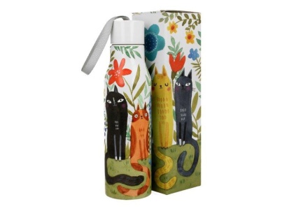 Butelka termiczna termos na kawę koci świat koty ogrodowe