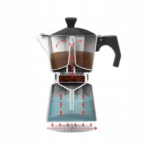 Kawiarka zaparzacz indukcja do kawy 300ml granite MR1667-6