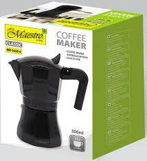 Kawiarka zaparzacz do kawy aluminium 120ml expres MR1658-3