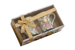 Kubki do herbaty kawy porcelana sowy sówki komplet 2 sztuki