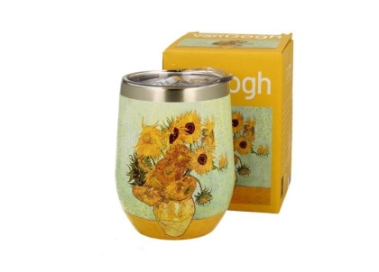 Kubek termiczny na kawę herbatę Gogh Słoneczniki na prezent