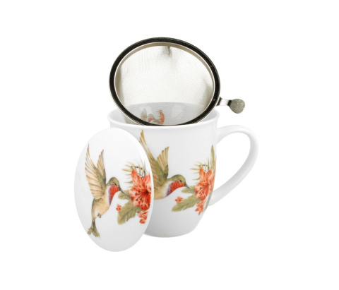 Kubek sitko filtr zestaw dla mężczyzny koliber ptasi świat