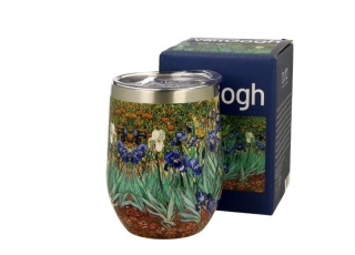 Kubek termiczny termos na kawę herbatę Gogh Irysy prezent