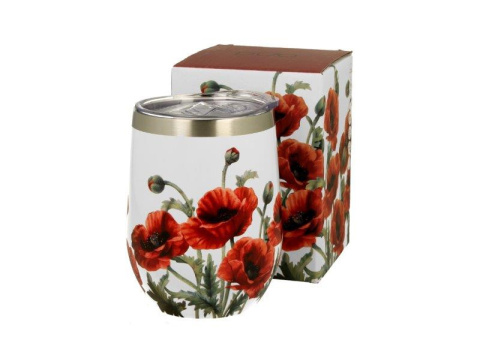 Kubek termiczny termos classic poppies na dzień kobiet
