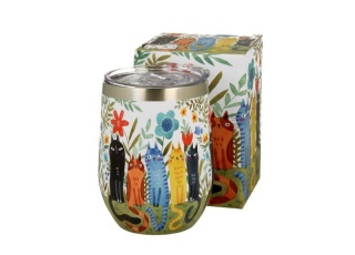 Kubek termiczny na herbatę termos koci świat koty ogrodowe