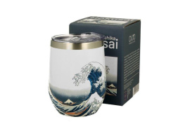 Kubek termiczny termos na kawę herbatę wielka fala prezent