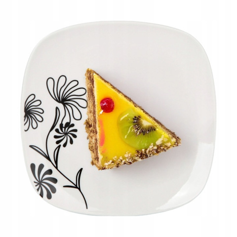 Serwis obiadowy stołowy na 6 osób zestaw 18 el kwadratowy