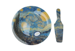 Komplet deserowy 8 el carmani Gogh Gwiaździsta noc łopatka