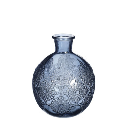 Butelka wazon szklany ozdoba granat na kwiaty bologna dark