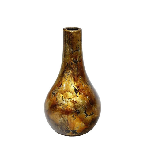 Wazon na kwiaty 26 cm prezent dazzle złoty miedź ceramika