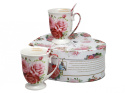 2 kubki zestaw porcelanowy Queen Isabell róże dzień kobiet