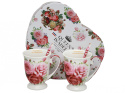2 kubki zestaw porcelanowy Queen Isabell róże dzień kobiet