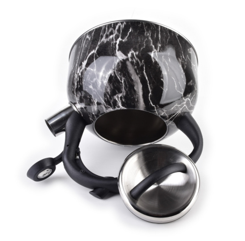 Czajnik do gotowania wody na indukcję stalowy 2,5 l marmur
