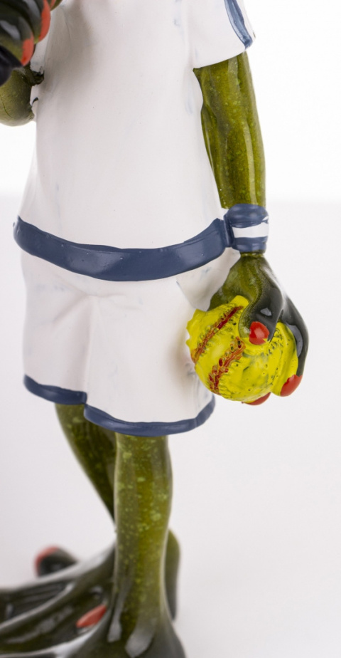 Żaba figurka na biurko żabka tenisistka prezent ozdoba