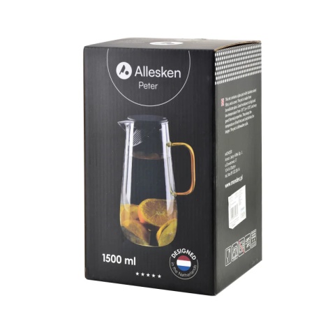 Dzbanek szklany z filtrem czajnik 1,5 l do wody peter