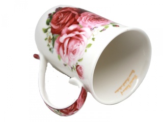 Kubek wysoki w pudełku Queen Isabell róże porcelana