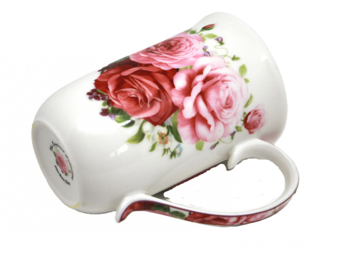 Kubek wysoki w pudełku Queen Isabell róże porcelana