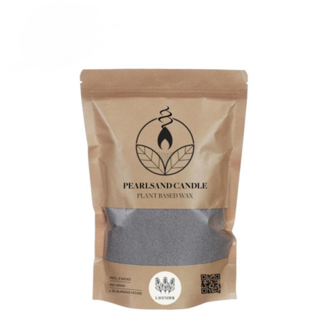 Wosk w granulacie świeca perłowa zapachowa lawenda stearyna