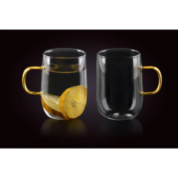 Kubki termiczne szklanki Peter z uszkiem na kawe herbate