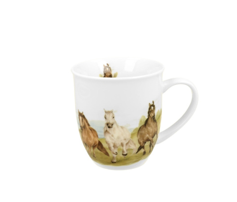 Kubek konie w galopie świat zwierząt na prezent dla męża