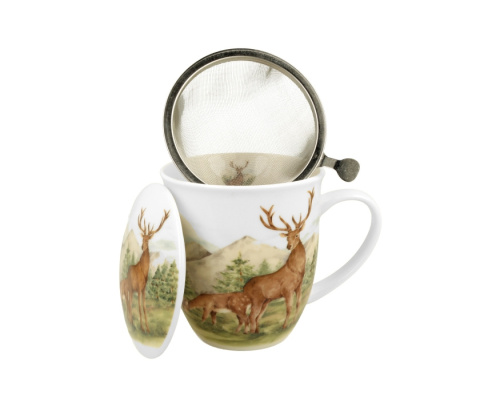 Kubek jelenie sitko filtr świat zwierząt dla mężczyzny duo