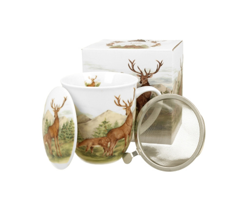 Kubek jelenie sitko filtr świat zwierząt dla mężczyzny duo