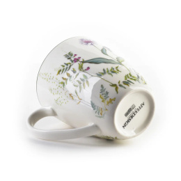 Kubek porcelanowy do kawy herbaty faccia verde kwiaty