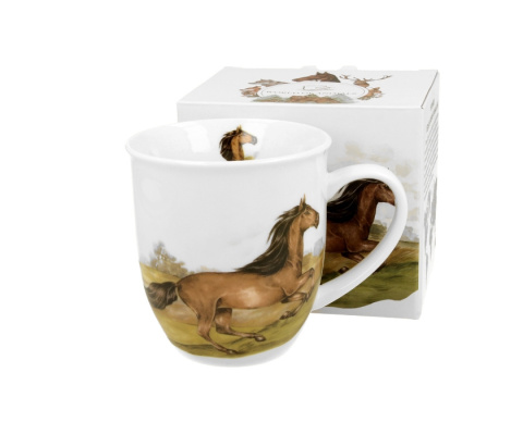 Kubek koń gniady świat zwierząt na prezent dla mężczyzny