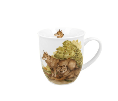 Kubek wilki świat zwierząt prezent dla chłopaka porcelana